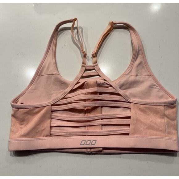 Lorna Jane Star Print Runaway Ballerina Sportsbra Mesh Cut Out Back Gym Bra - Picture 2 of 5